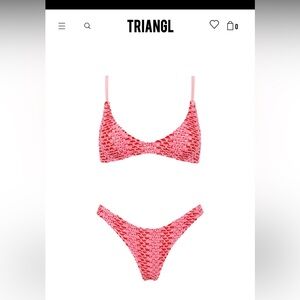 Maia - Alina Pink Triangl suit